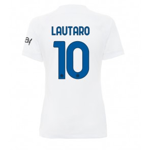 Inter Milan Lautaro Martinez #10 Dámské Venkovní Dres 2023-24 Krátký Rukáv